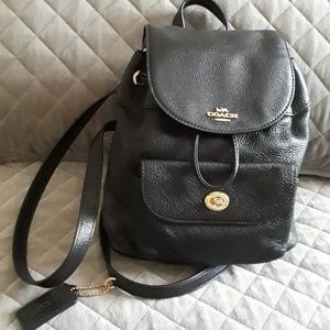 Coach Mini Billie Black Backpack